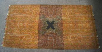A large woven Paisley shawl,