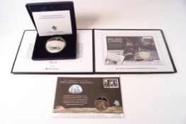 A 40th Anniversary of the First Moon landing 5oz silver coin, boxed with certificate,