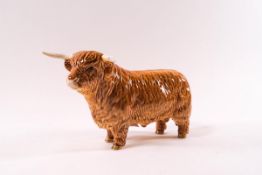 A Beswick model of a Highland bull,