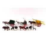 Three Britains lead wagons and horse,