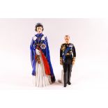 Two Royal Doulton figures : Her Majesty Queen Elizabeth II HN2878, limited edition 1,076/2,500,