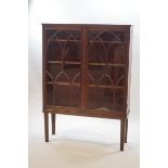 A 19th century mahogany glazed bookcase,