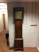 An 18th century oak eight day longcase clock by Charles Halsted,