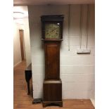 An 18th century oak eight day longcase clock by Charles Halsted,