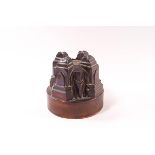 A Victorian copper jelly mould by Benham and Froud, with maker's stamps, No 375,
