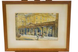 Arthur Charles Fare (1876-1958), Stall Street, Bath, watercolour, signed and dated 1934 lower right,