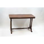 A Victorian mahogany rectangular table,
