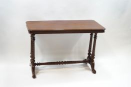 A Victorian mahogany rectangular table,