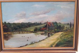 Edwin Stocqueler (1829-1895), landscapes, oil on board, a pair, signed lower right, 30.