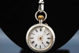 An early 20th century ladies fob watch,