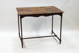 A George III style mahogany rectangular 'spider leg' table,