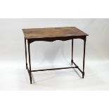 A George III style mahogany rectangular 'spider leg' table,