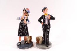 A pair of Royal Doulton figures: Pearly Boy HN2767 and Pearly Girl HN2769,