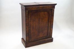 A Victorian walnut side cabinet with gilt metal mounts,