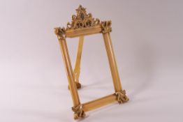 A Victorian ivory photograph frame,