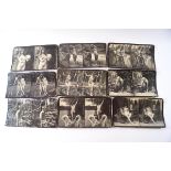A group of twenty Victorian stereograph cards of nude females