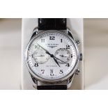 A Longines Master Collection gentleman's automatic chronograph wristwatch, with original strap,