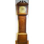 An 18th century oak 30 hour longcase clock, by Richard Hardwick, Ashwick,