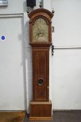 An 18th century oak and mahogany eight day longcase clock by John Thomas, Crewkerne,