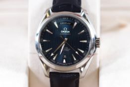 An Omega Seamaster Aqua Terra 150m day date gentleman's wristwatch, with original strap,