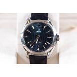 An Omega Seamaster Aqua Terra 150m day date gentleman's wristwatch, with original strap,
