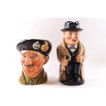 A Royal Doulton character jug of Field Marshall Montgomery, 16cm high,