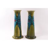 A pair of Minton earthenware Seccessionist vases,