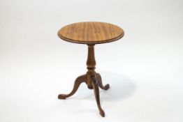 A George III style mahogany tripod occasional table,