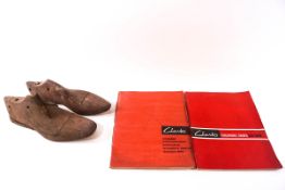 A quantity of shoe related ephemera and shoe lasts