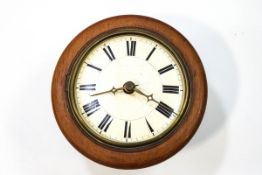 An early-mid-20th century mahogany cased wall clock