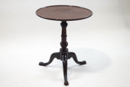 A 19th century mahogany tripod table, circa 1870,