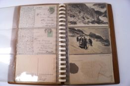 Various Victorian and Edwardian postcards, including alpine mountaineering examples,