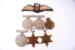Five WWII medals comprising: the Defence medal, two George VI medals, 1939-1945, Burma Star,