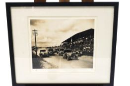 Motor Racing, a 1930's Motor Race in UK, limited edition 7/21, with Popper Photo blind stamp,