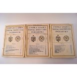 A large quantity of USA Naval Institute Proceedings Journals,