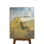 RIchard Boden, St Catherine's Light House, oil on canvas, inscribed and dated 74 verso,
