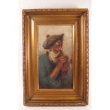 19th century Italian School, Portrait of a fisherman and his pipe, oil on canvas,