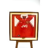 An Arsenal football shirt, signed by England/Arsenal player David Platt, framed,