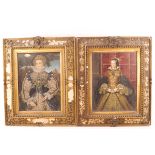 A pair of 19th century prints of Mary Queen of Scots and Mary Queen of England, 24.