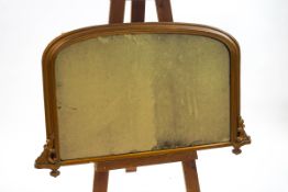 A Victorian over-mantel mirror with gold painted frame,