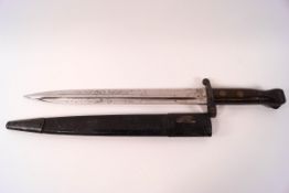 A Victorian bayonet by Sanderson Brothers, the blade stamped 6/94,