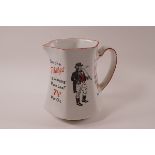 An earthenware advertising jug - 'Smoke Phillips',