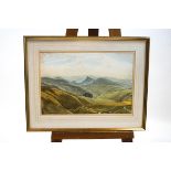 L Gilbert, Chrome hill from Axe Edge, watercolour, signed lower left,