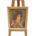 Italian School, circa 1940, Portrait of a young boy, oil on canvas, 49cm x 38.