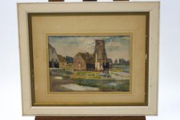 Flora Twort (1893-1985), The Old Mill, watercolour, signed in pencil lower left, 25cm x 35.