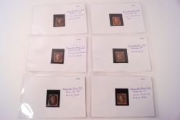 A small collection of Penny Red stamps and other stamps,