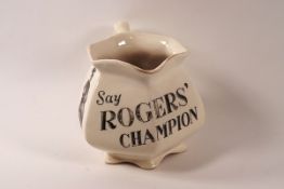 A Bristol Pountney & Co Ltd 'Say Rogers' Champion' ale jug, 11.