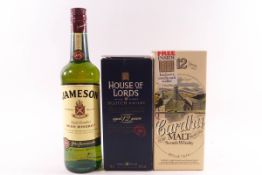 Three bottles of whisky : House of Lords blended,