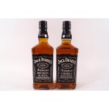 Two bottles of Jack Daniels whiskey