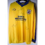 A Southampton football club signed shirt,